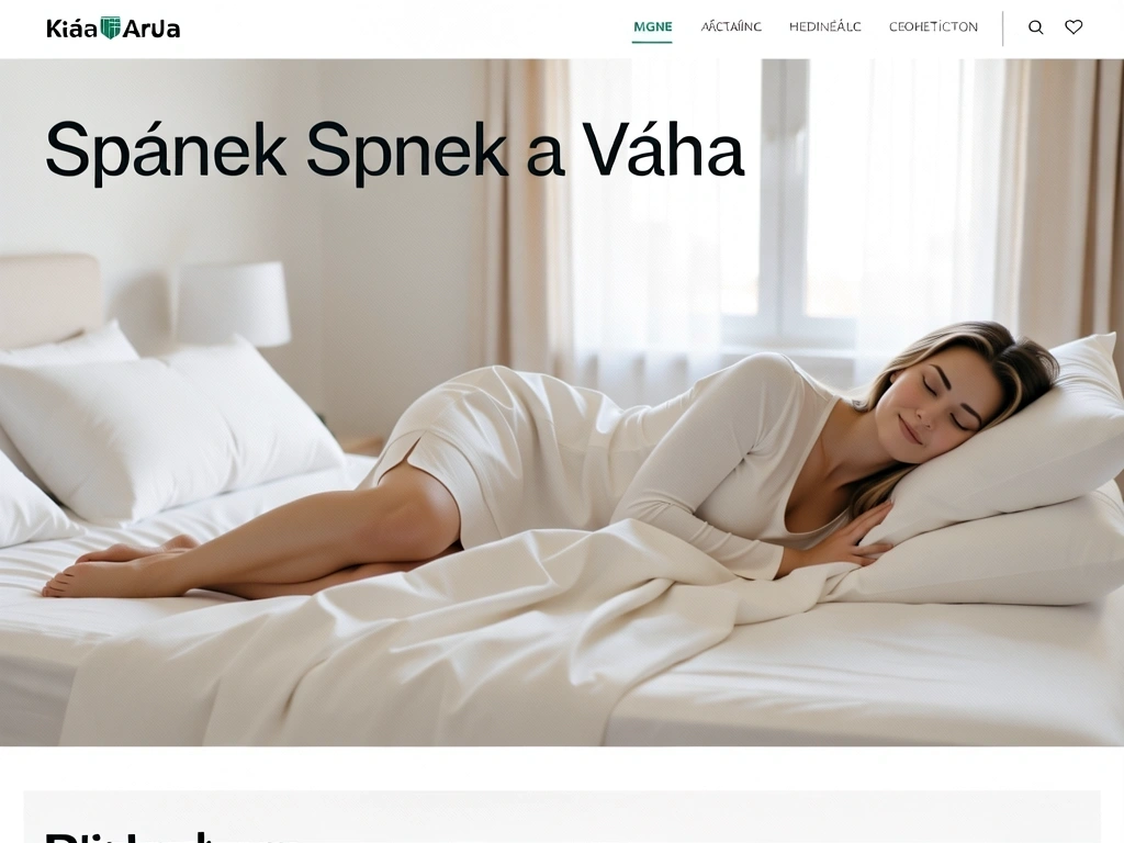 Metodické zázemí blogu Spánek a Váha